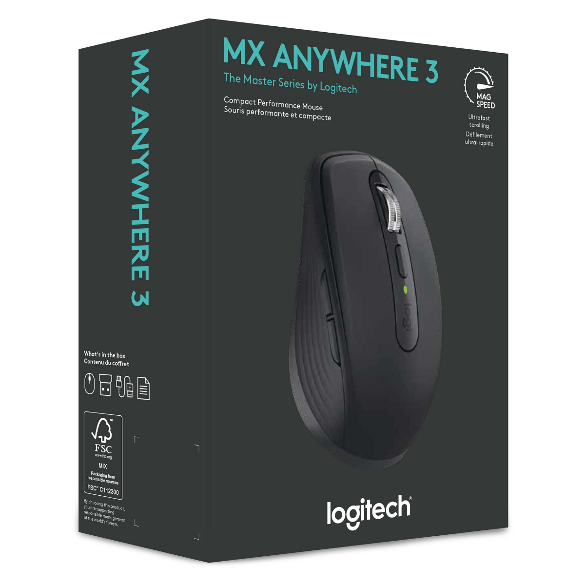 Mouse MX Anywhere 3 4000 DPI Negro Logitech