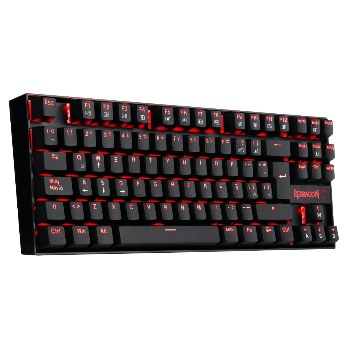Teclado Mecanico Gamer Kumara Negro Switch Azul Redragon