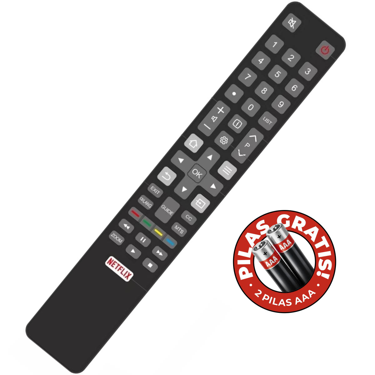 Control Remoto TV RCA TCL Hitachi Alternativo
