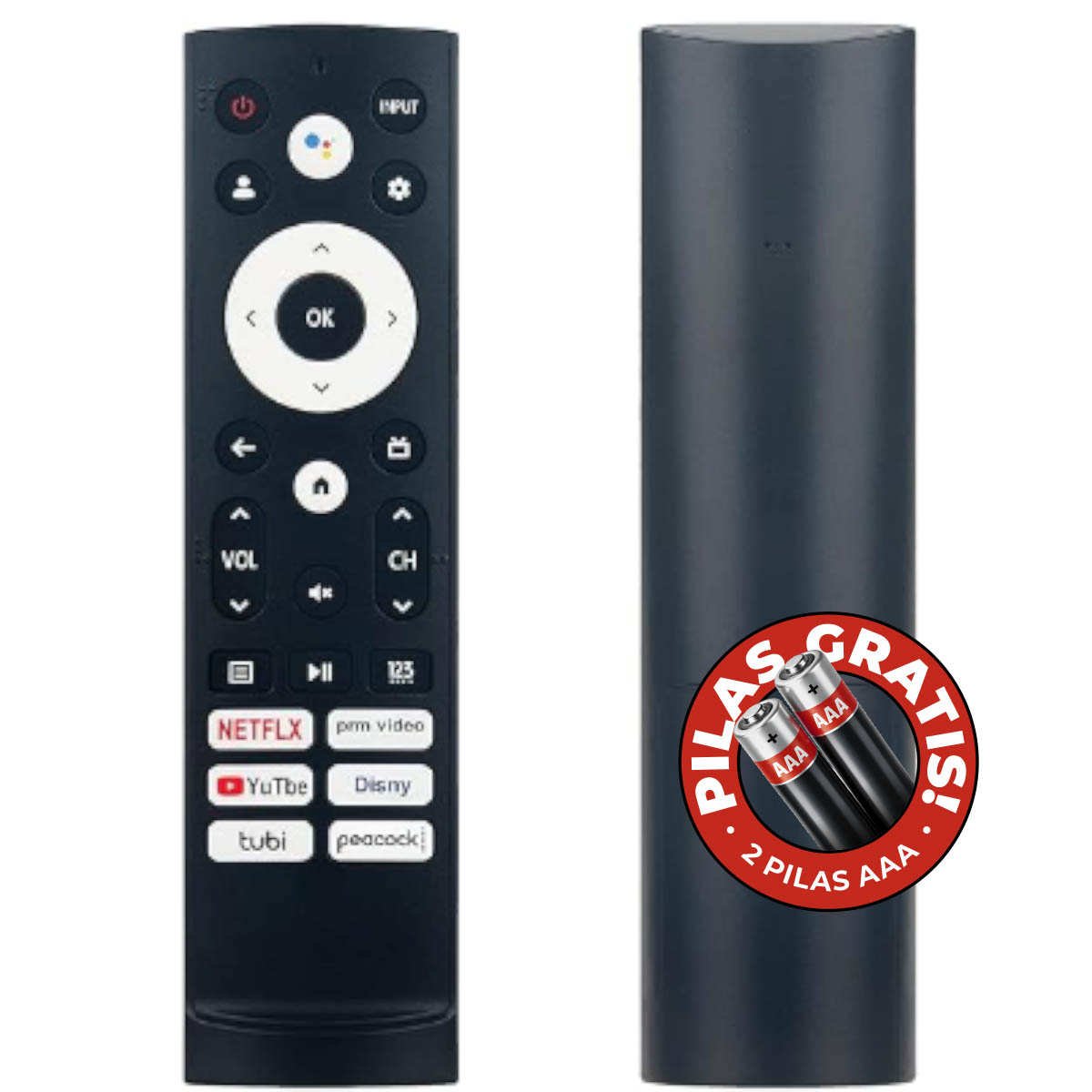 Control Remoto TV Smart BGH Noblex Hisense Admiral Motorola Tedge