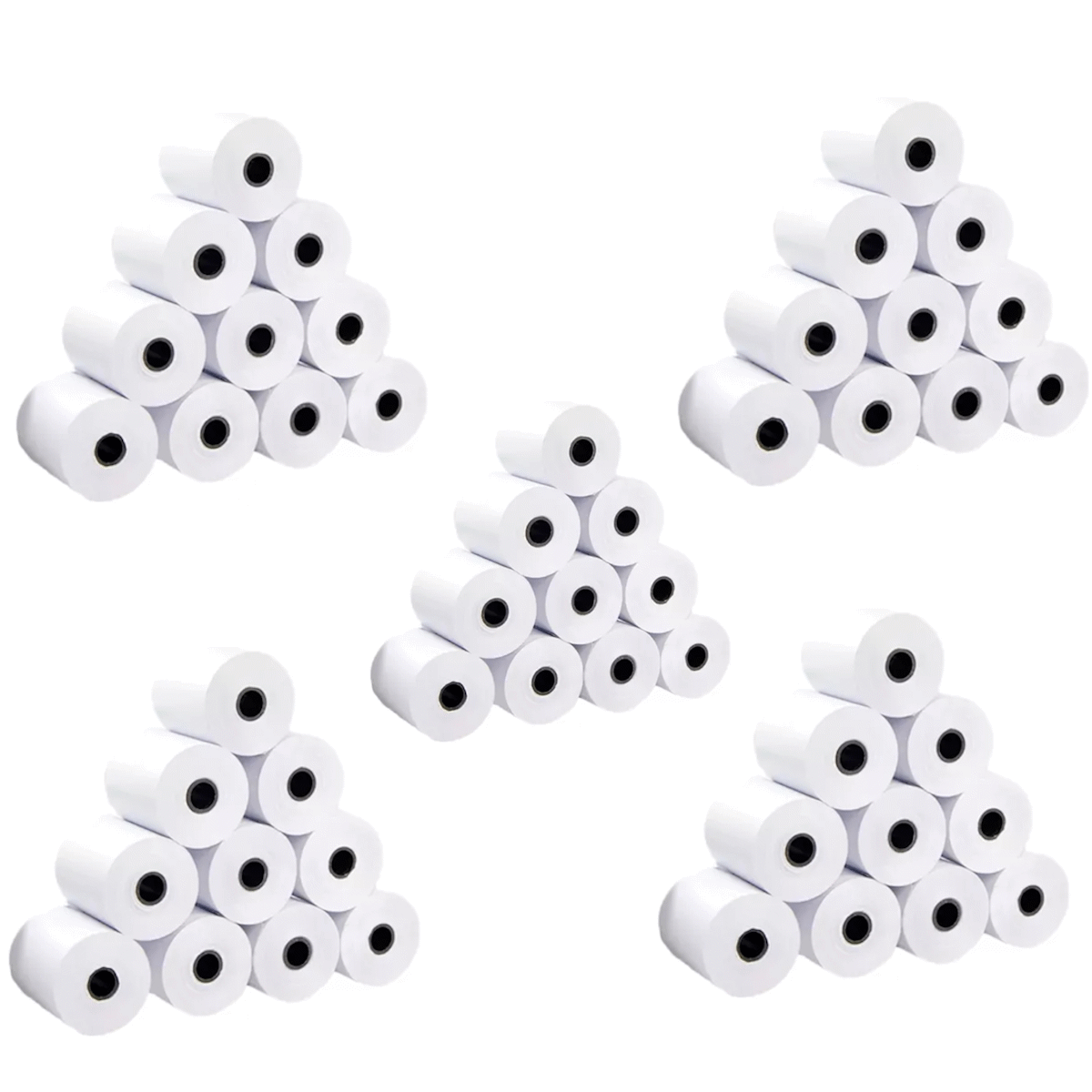 Combo Rollo Papel Termico 57mm x 30Mts 48Grs Pack x 50 unidades