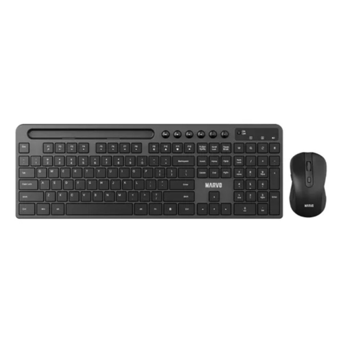 Kit Teclado Mouse Inalambrico KC411W Negro Marvo