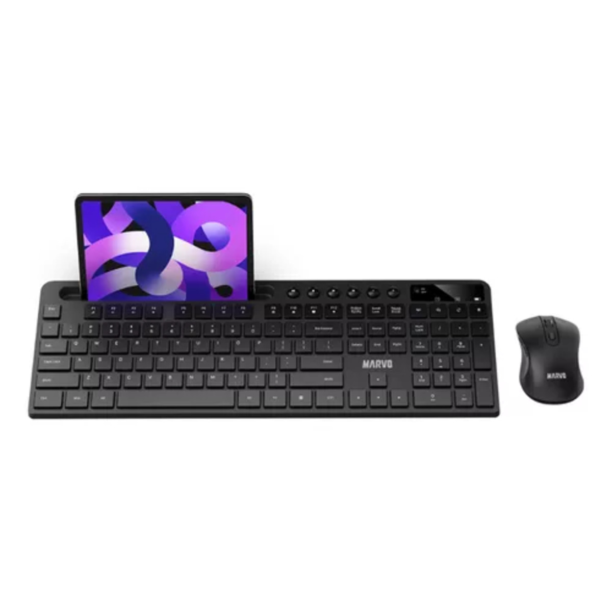 Kit Teclado Mouse Inalambrico KC411W Negro Marvo