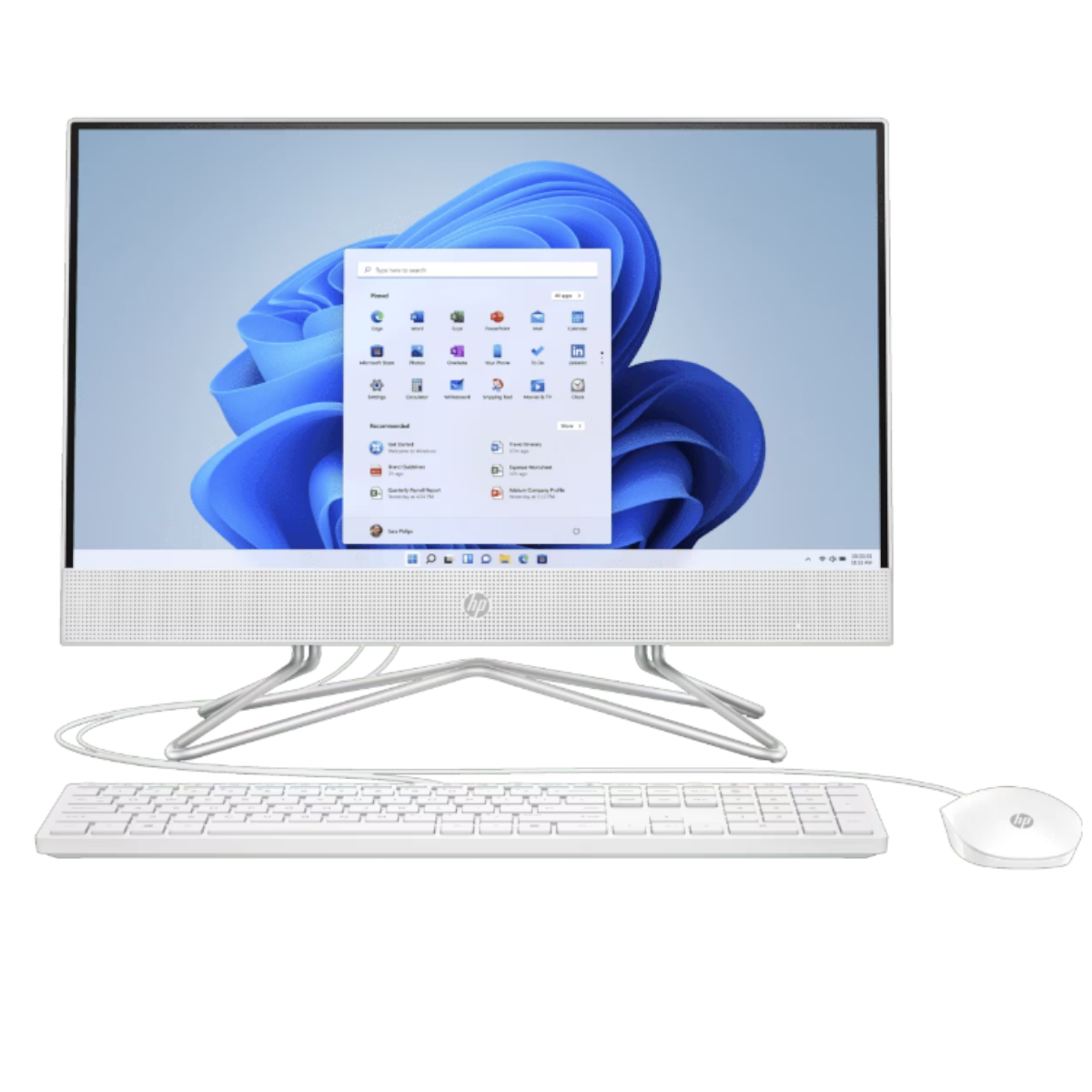 Pc All in one AIO HP Celeron J4025 Dual Core - 8GB- 256GB - 21,5