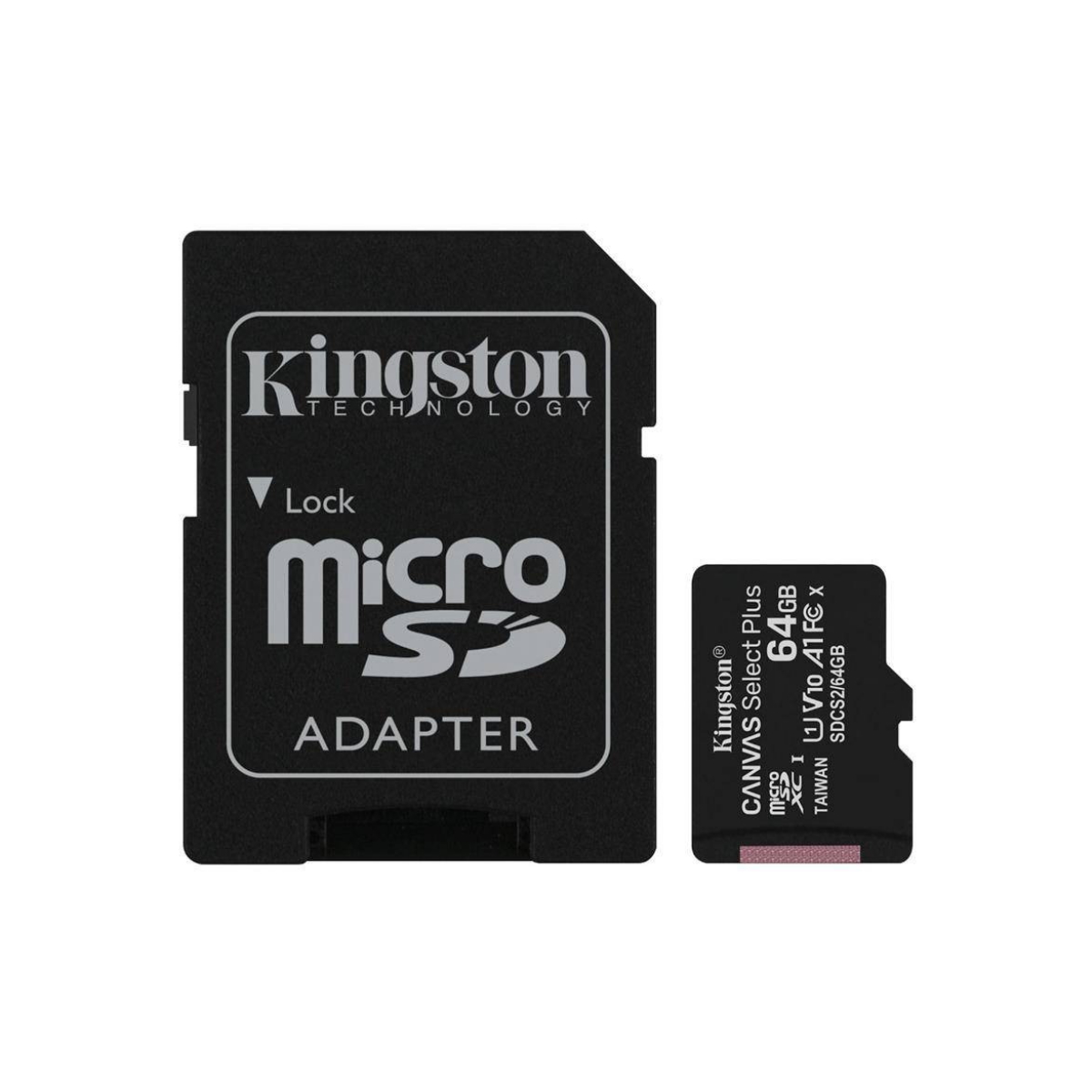 Memoria MicroSD 64GB Clase 10 Canvas Kingston