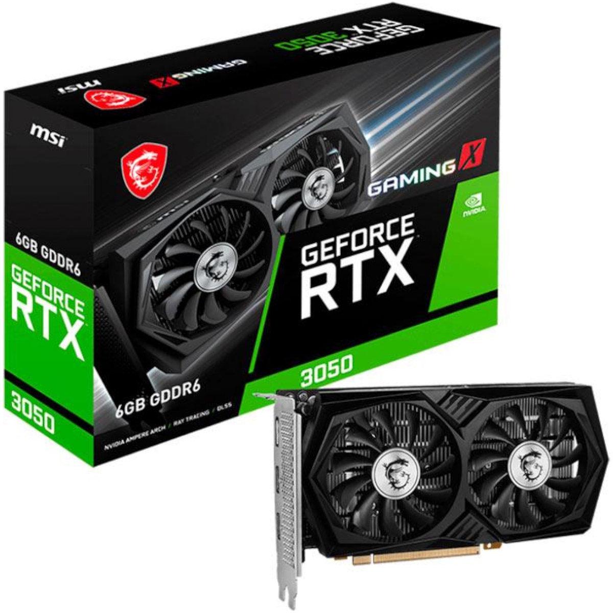 Placa De Video Rtx 3050 6GB DDR6 Gaming MSI