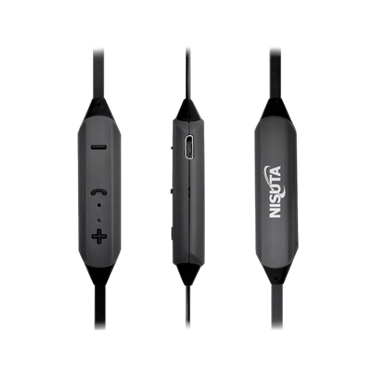 Auriculares In Ear Microfono Ns-aub8n Negro Nisuta