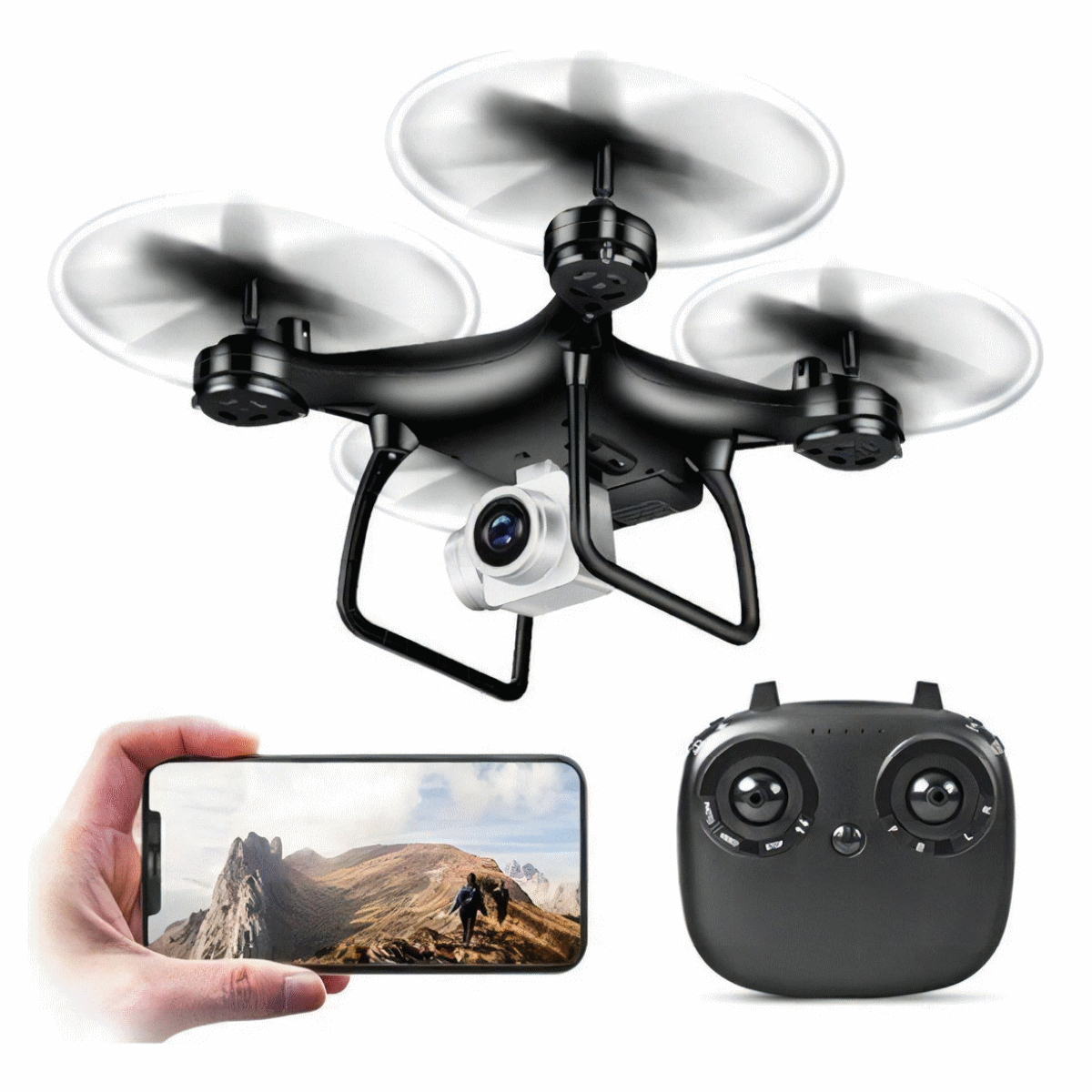 Drone 2.4G Sensor C/Camara HD TXD-8S