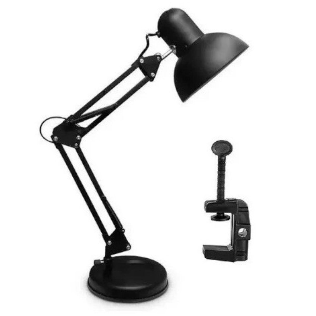 Lampara Escritorio Brazo de Metal C/Agarre Seisa