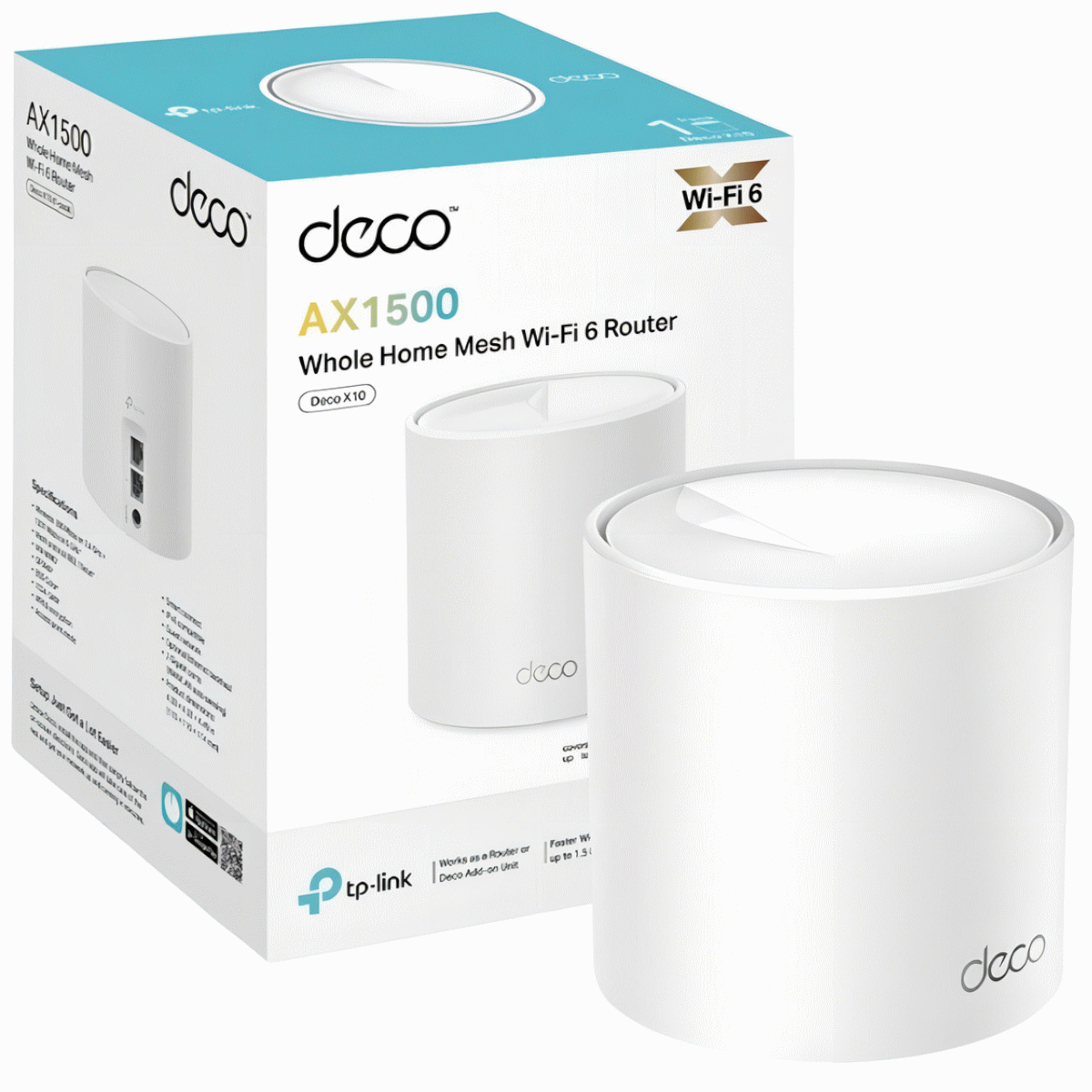 Sistema Wifi Deco X10 Pack 1 Mesh AX1500 Tp-Link