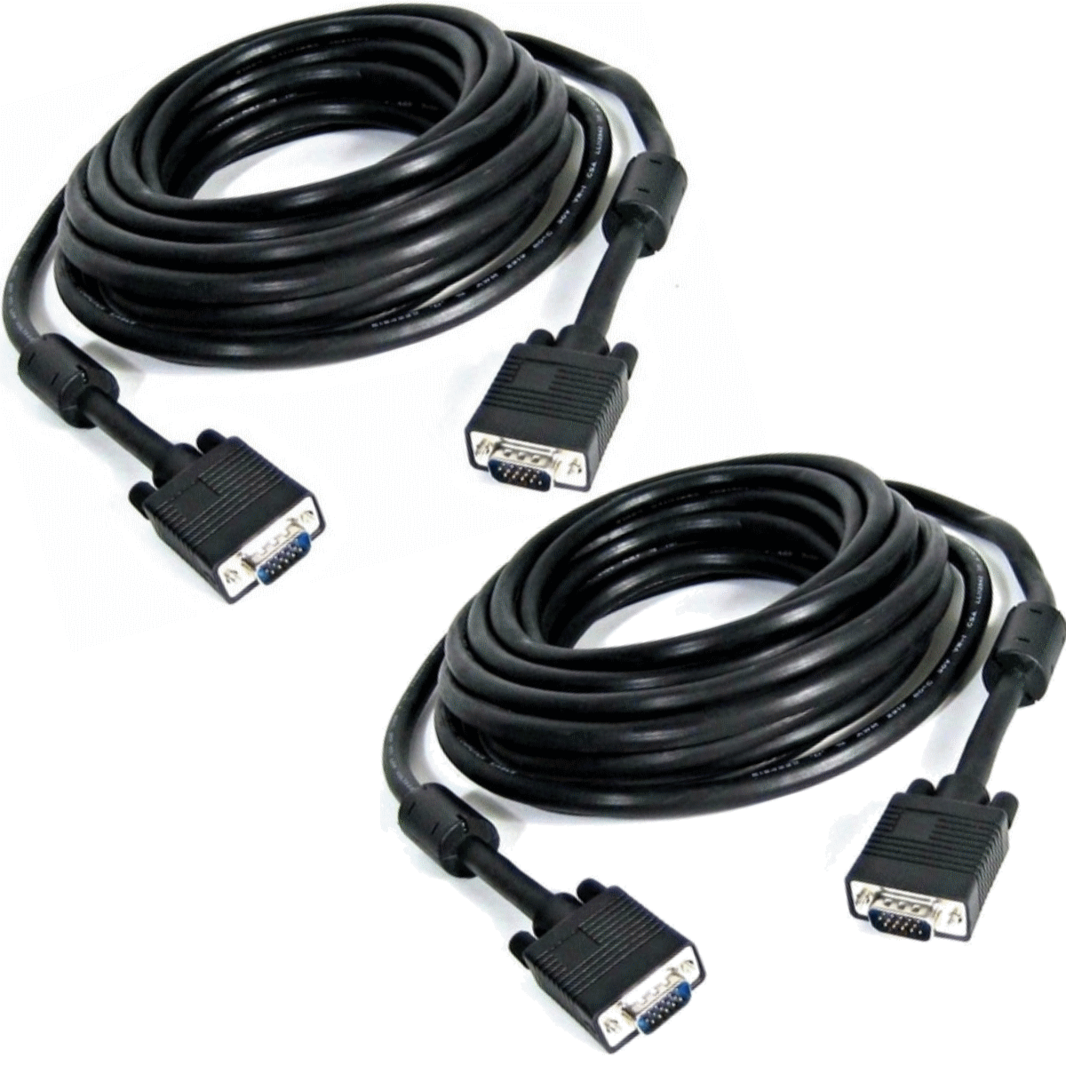 Combo Cable VGA 10m X2 Unidades
