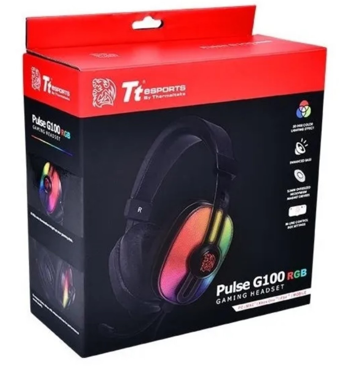 Auriculares Gamer Cable Vincha Pulse G100 RGB Negro Thermaltake