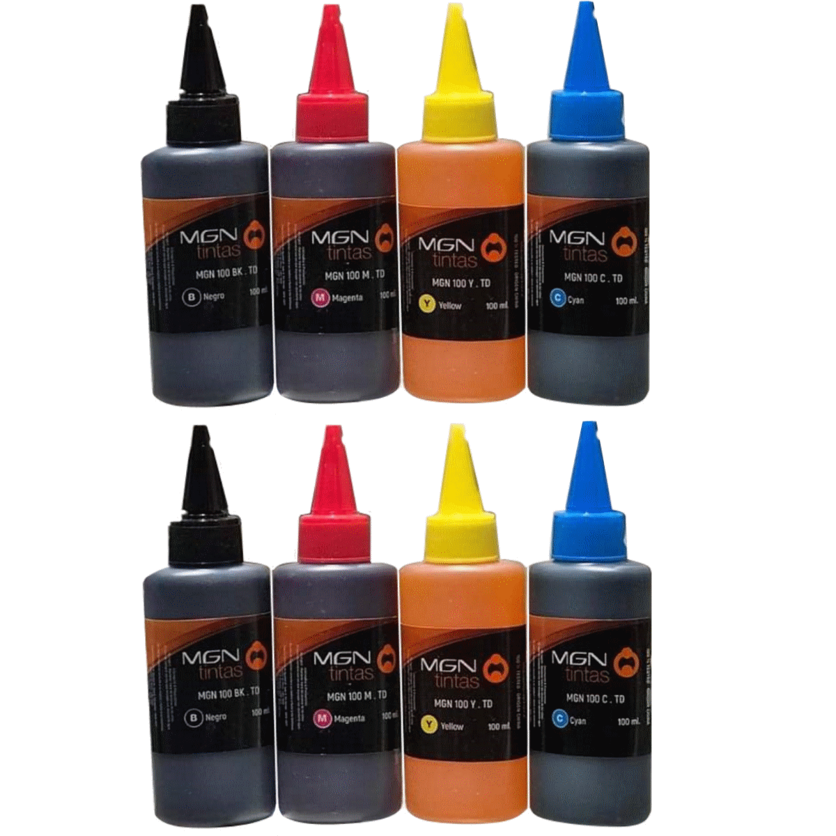 Combo Tintas Colores 100ML X8 Unidades