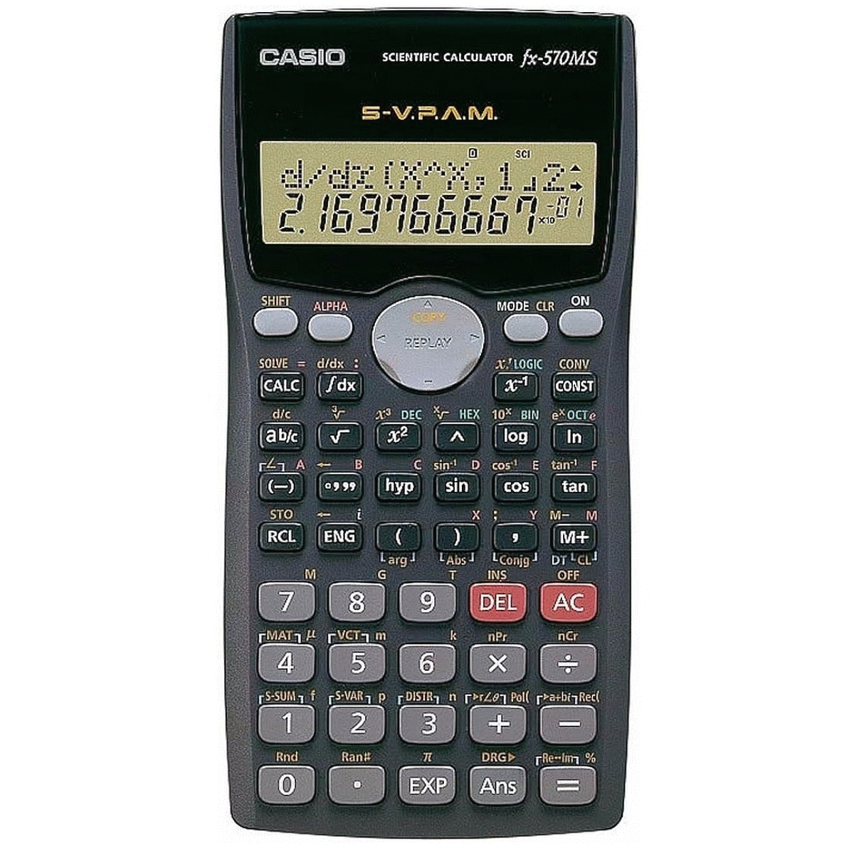 Calculadora Cientifica FX-570MS Negra Casio