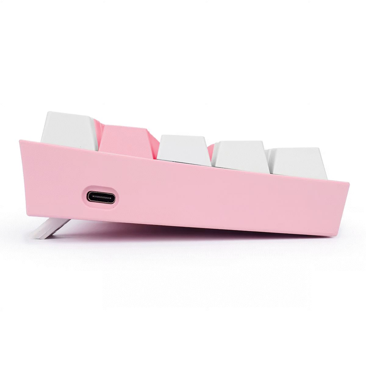 Teclado Mecanico Gamer RGB Fizz Pro Rosa/Blanco Switch Rojo Español Redragon