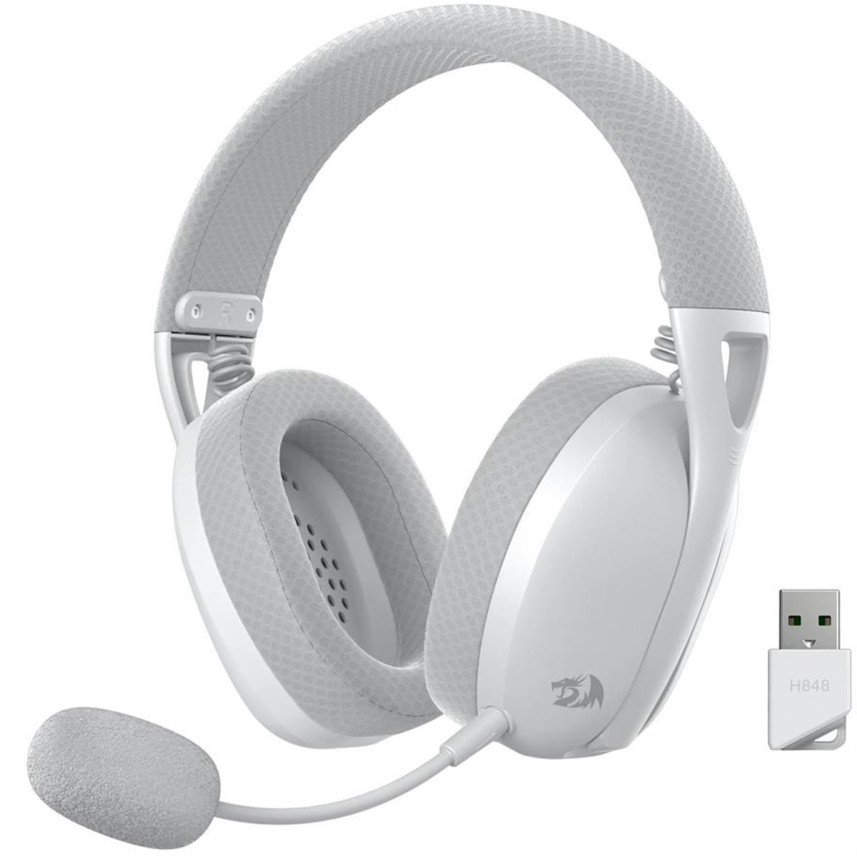 Auriculares Gamer Inalambrico/Cable Vincha Ire Pro H848G Blanco/Gris Redragon