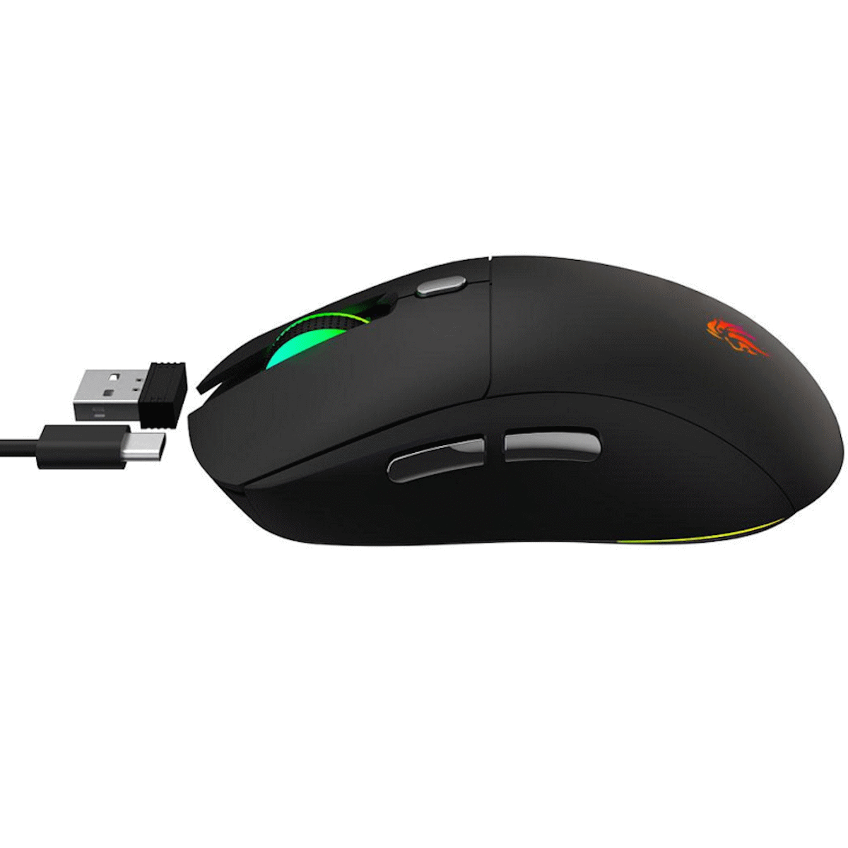 Mouse Gamer Inalambrico Recargable NM-WONDER 3200 DPI Netmak
