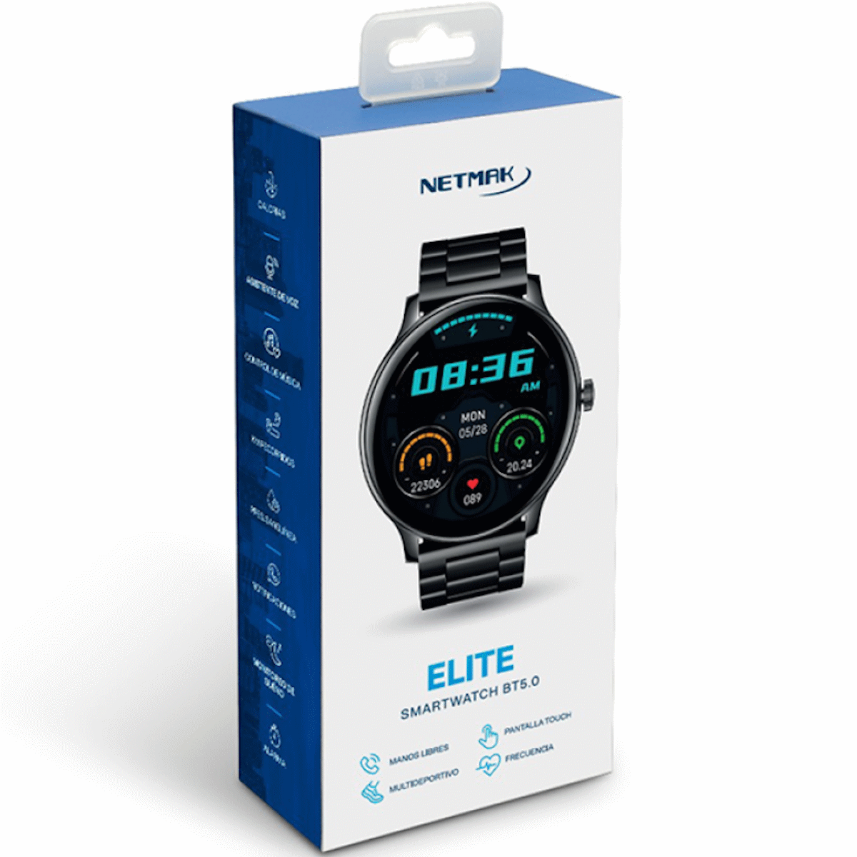 SmartWatch Elite Bluetooth Negro Netmak