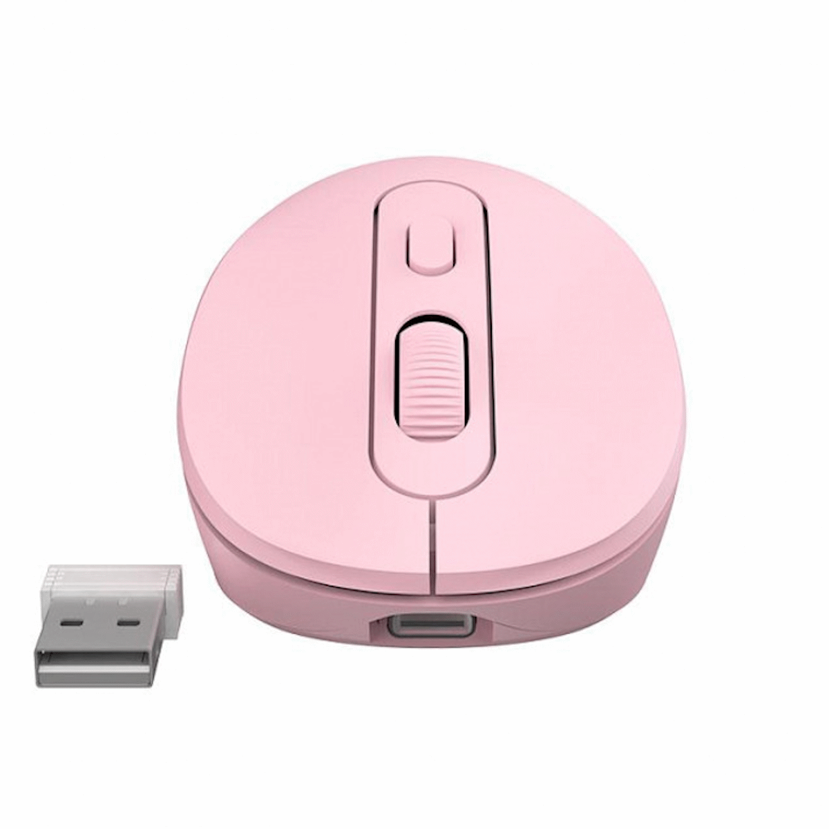 Mouse Inalambrico/Bluetooth Recargable Rosa NM-M640-P Netmak