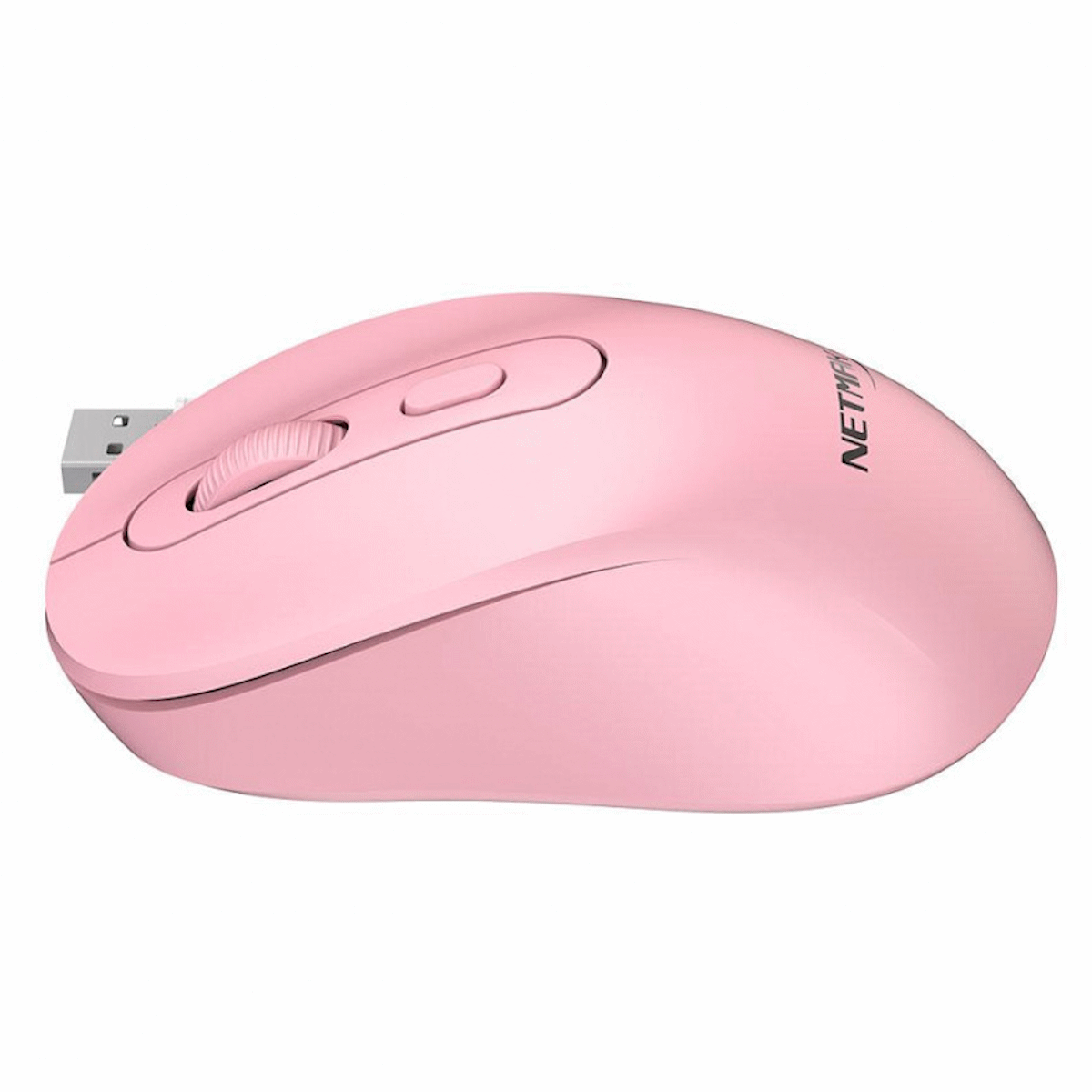 Mouse Inalambrico/Bluetooth Recargable Rosa NM-M640-P Netmak