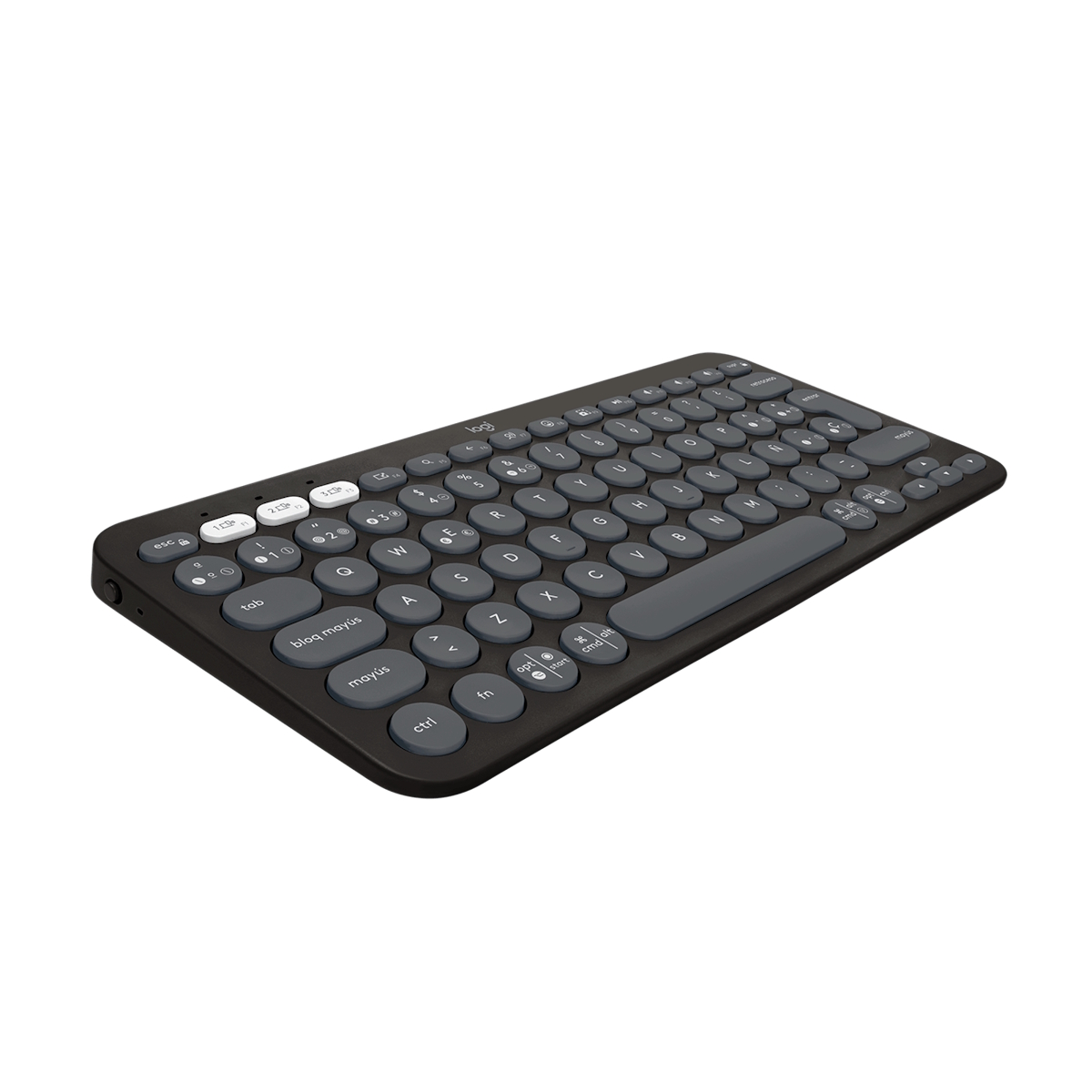Teclado Bluetooth K380s Pebble Keys 2 Negro Español Logitech