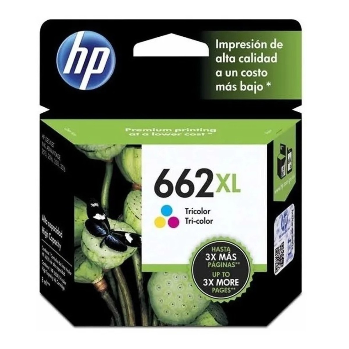 Cartucho Hp 662xl Color Original