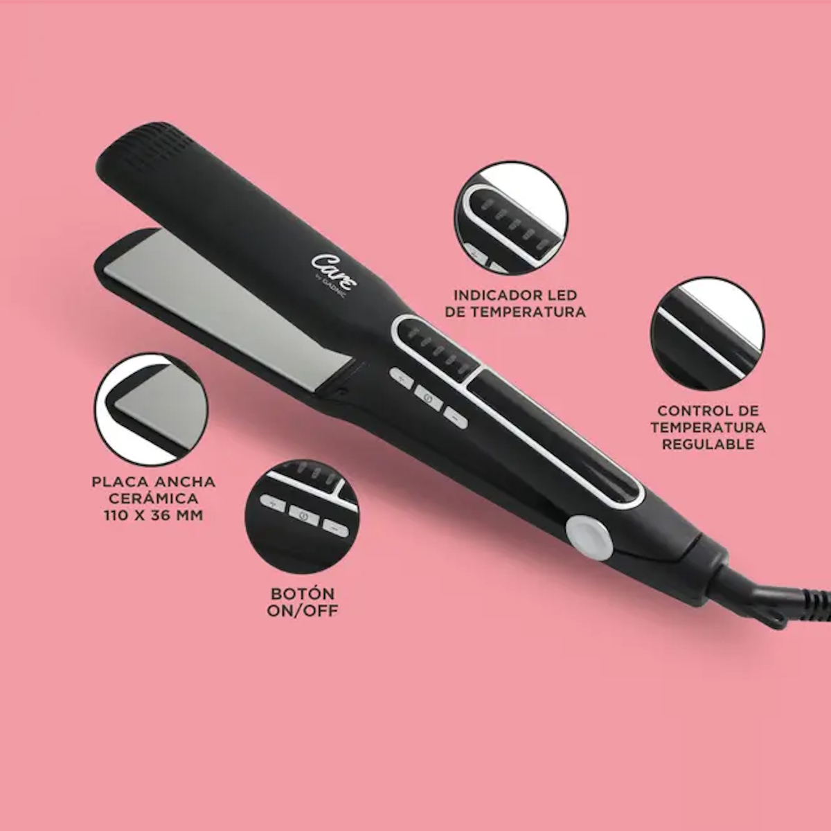 Planchita de Pelo PL20D Gadnic