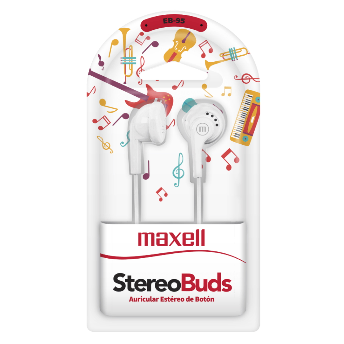 Auriculares Cable In Ear EB95 Blanco Maxell
