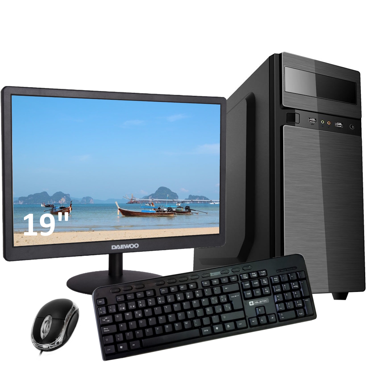 Computadora I5 - 8Gb - Ssd 240Gb - Gabinete Kit - Monitor 19