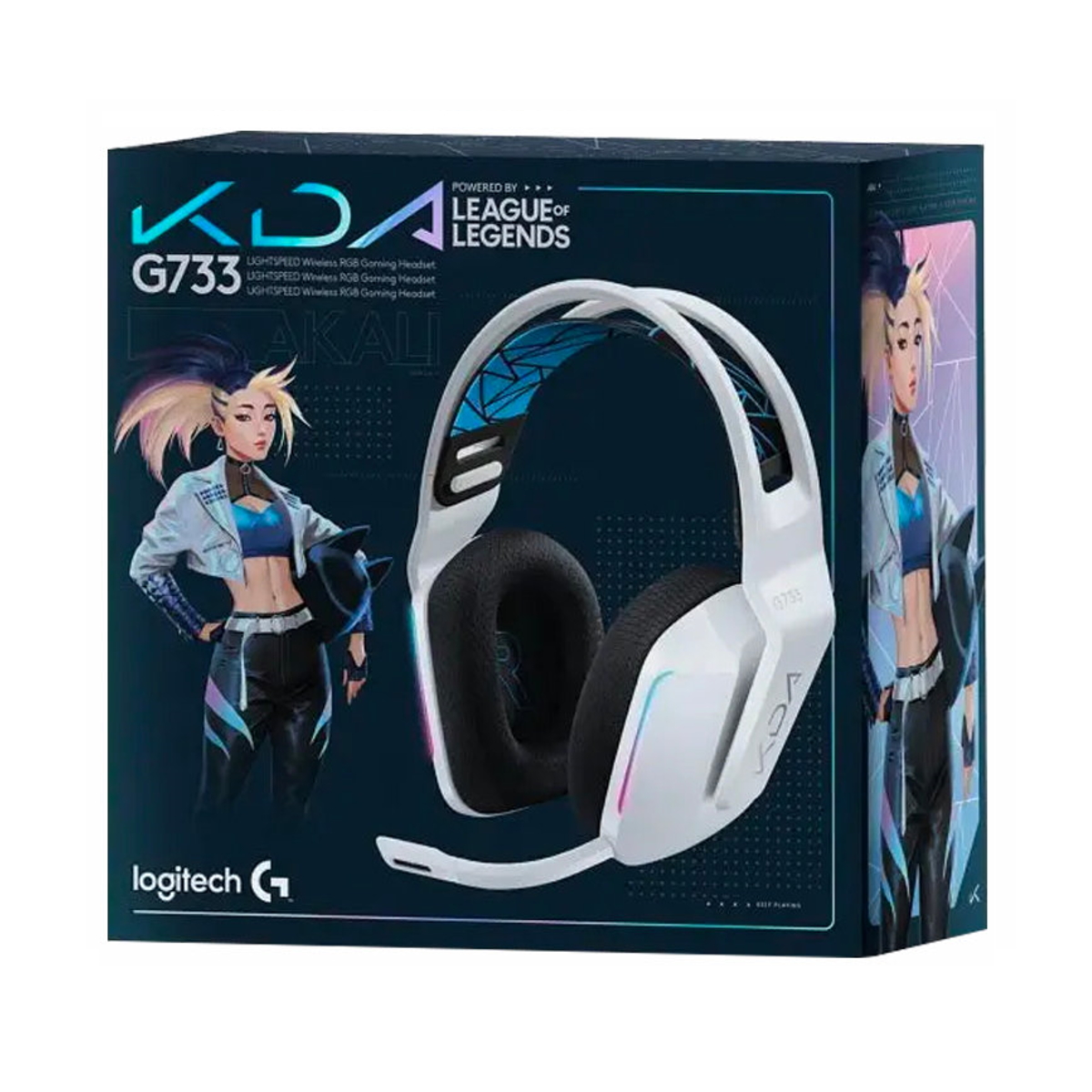Auriculares Gamer Inalambrico Vincha G733 KDA White RGB Logitech