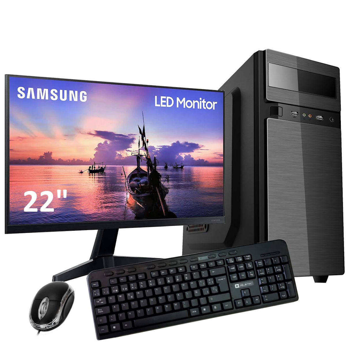 Computadora I5 - 8Gb - Ssd 240Gb - Gabinete Kit - Monitor 22