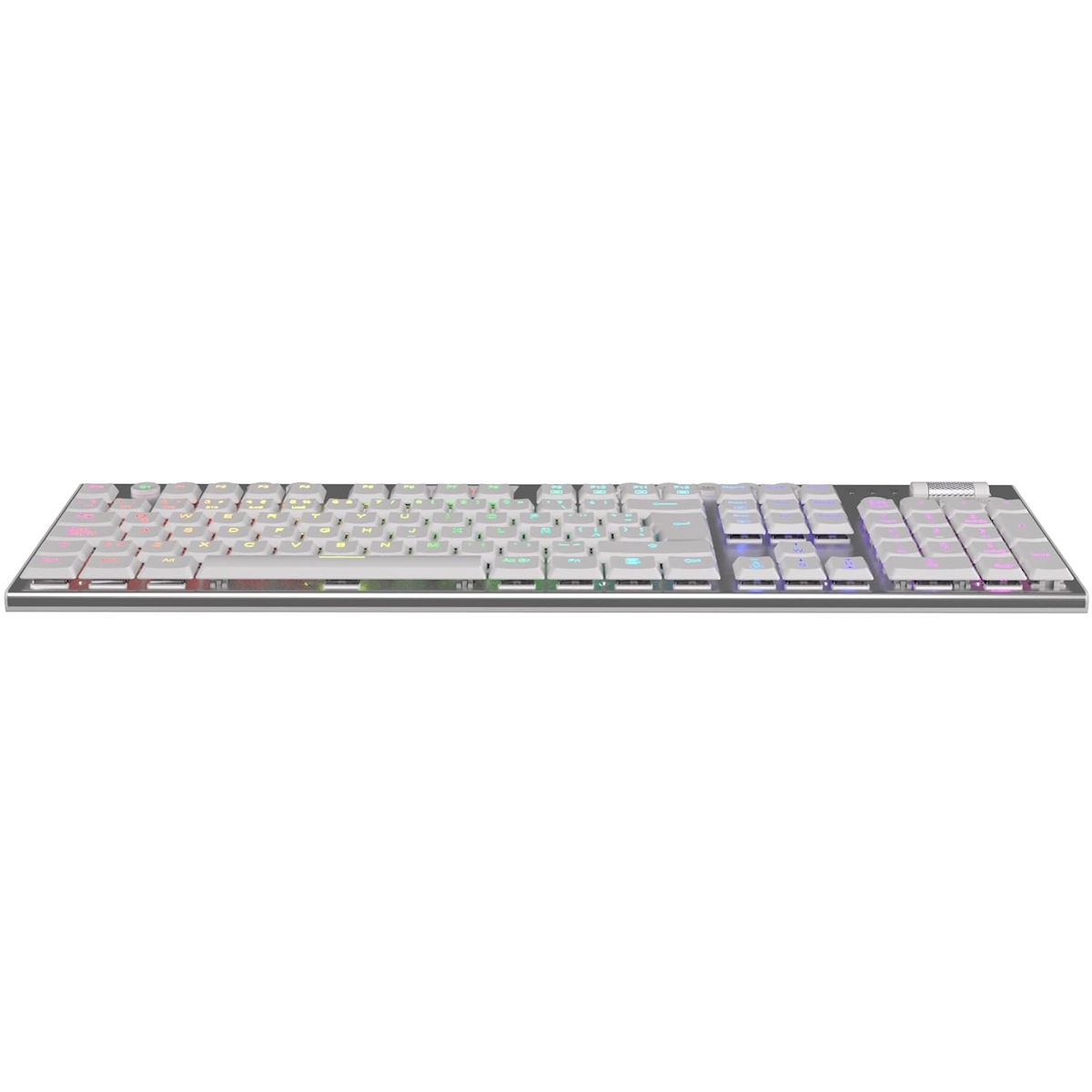 Teclado Mecanico Gamer RGB Horus Blanco Switch Rojo Español Redragon