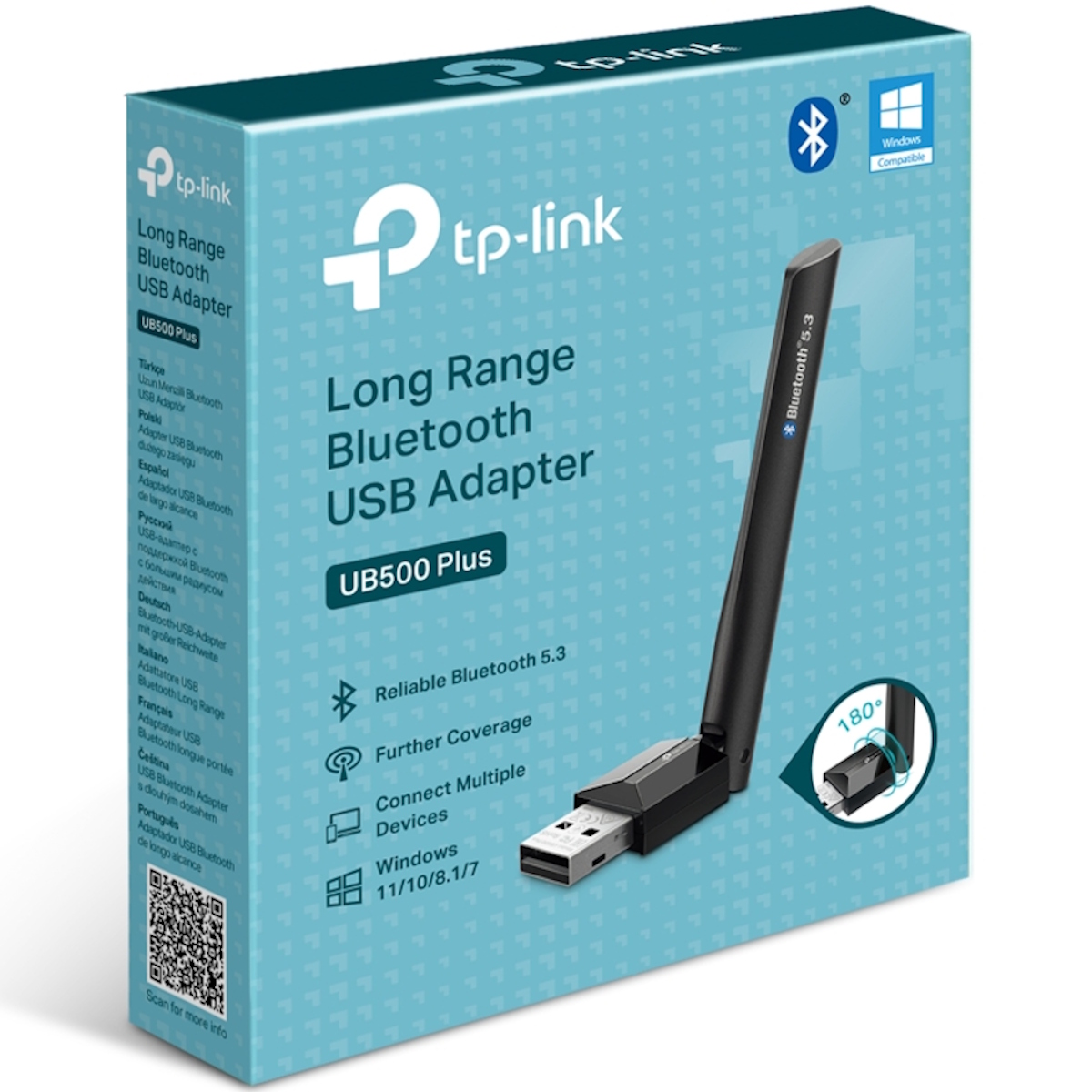 Adaptador USB Bluetooth 5.3 UB500 Plus 1 Antena Tp-Link