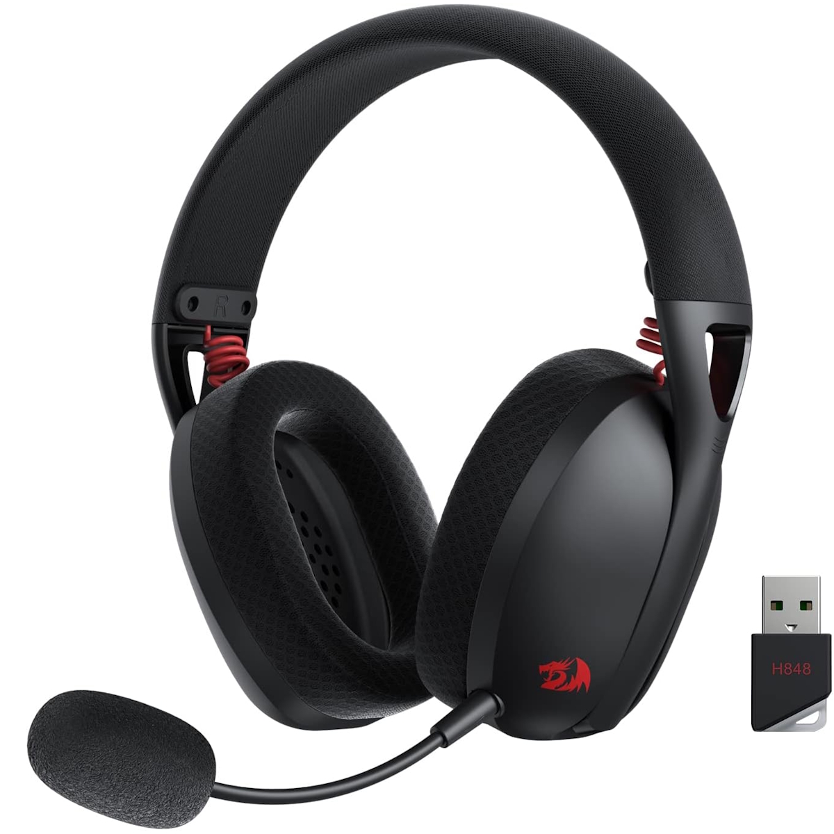 Auriculares Gamer Inalambrico/Cable Vincha Ire Pro H848 Negro Redragon