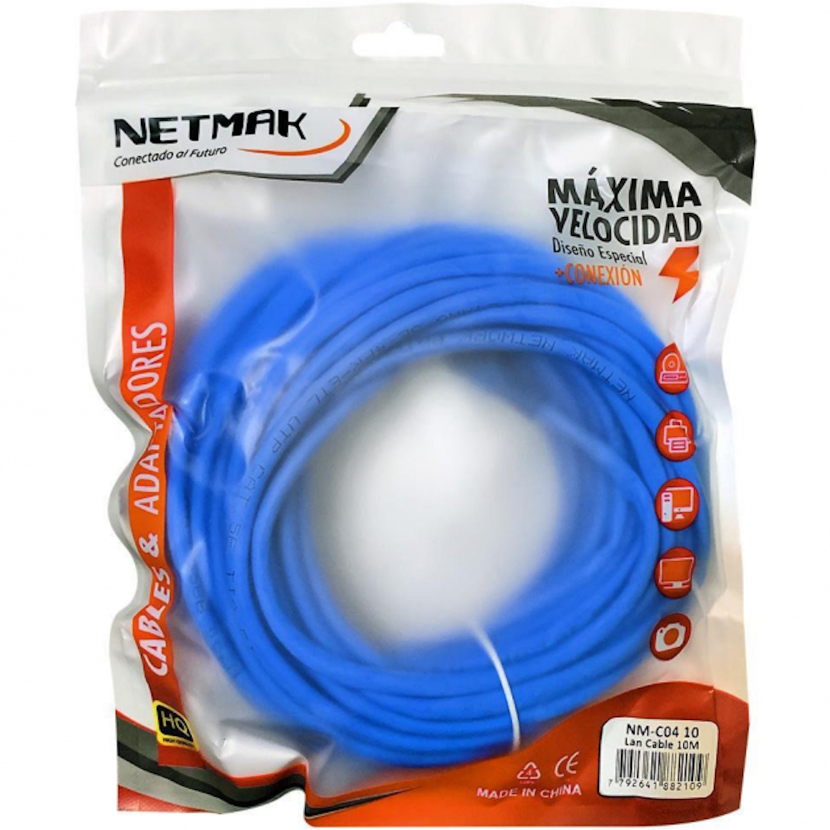 Cable De Red UTP 10m NM-C04 Netmak