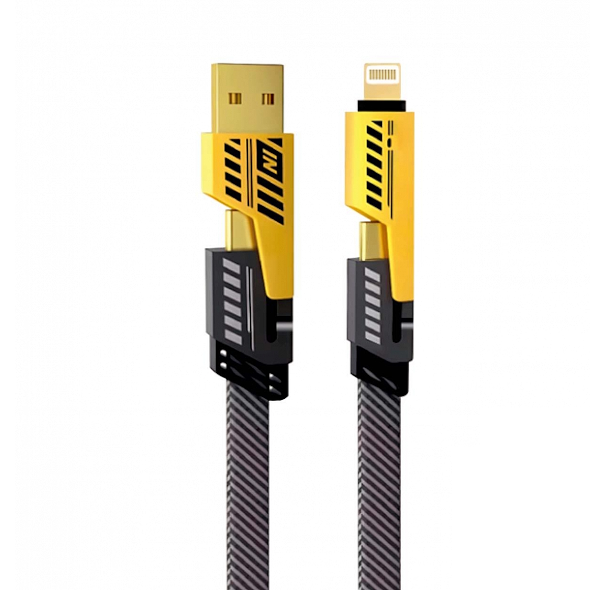 Cable USB + USB C x2 + Lightning Carga Rapida NM-123 Netmak