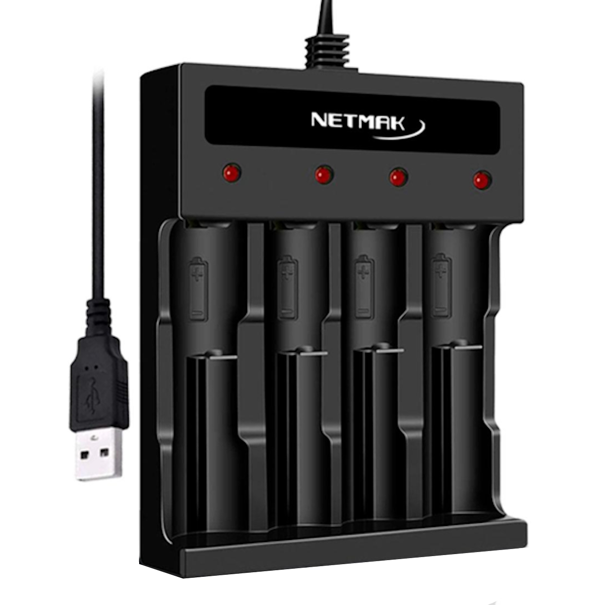 Cargador Pilas AA/AAA USB NM-CH5 Netmak