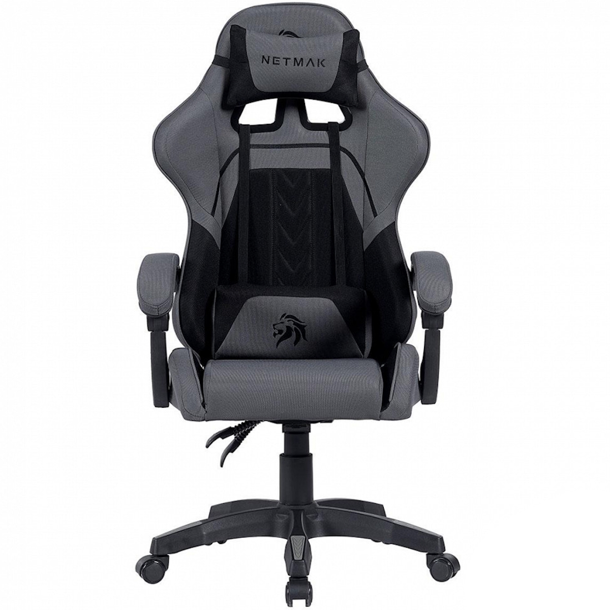 Silla Gamer NM-SG902 Negra y Gris Netmak