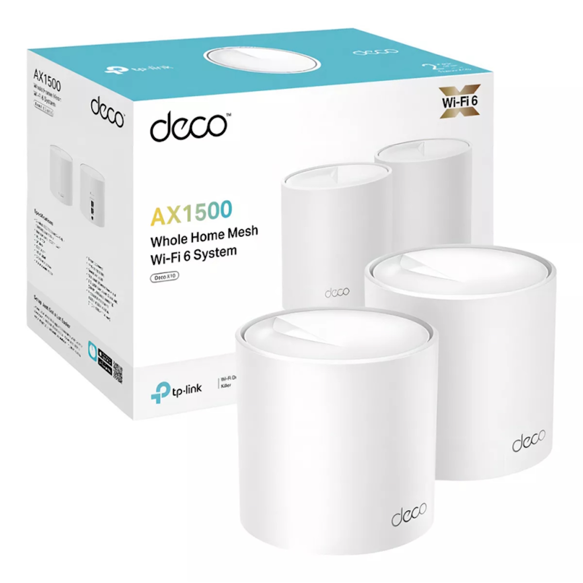 Sistema Wifi Deco X10 Pack 2 Mesh AX1500 Tp-Link