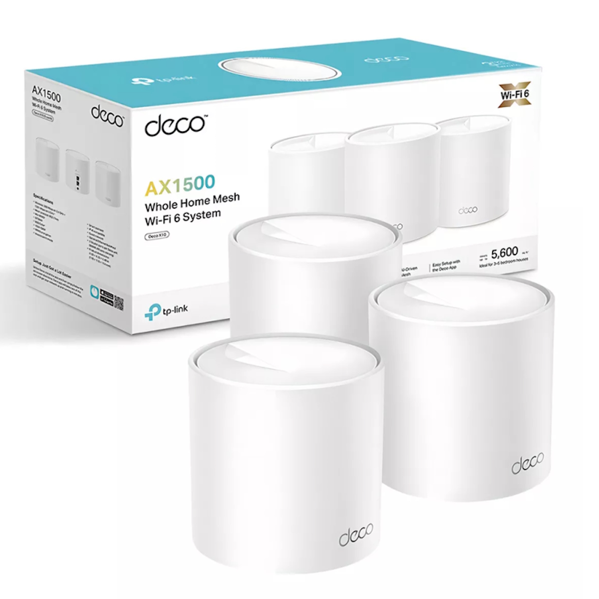 Sistema Wifi Deco X10 Pack 3 Mesh AX1500 Tp-Link