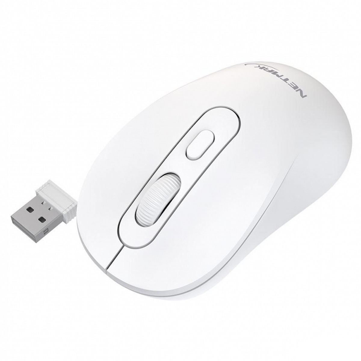 Mouse Inalambrico/Bluetooth Recargable Blanco NM-M640-W Netmak