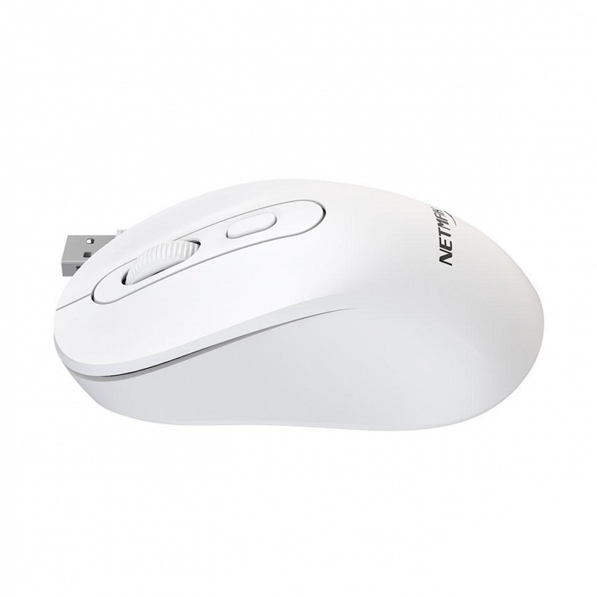 Mouse Inalambrico/Bluetooth Recargable Blanco NM-M640-W Netmak