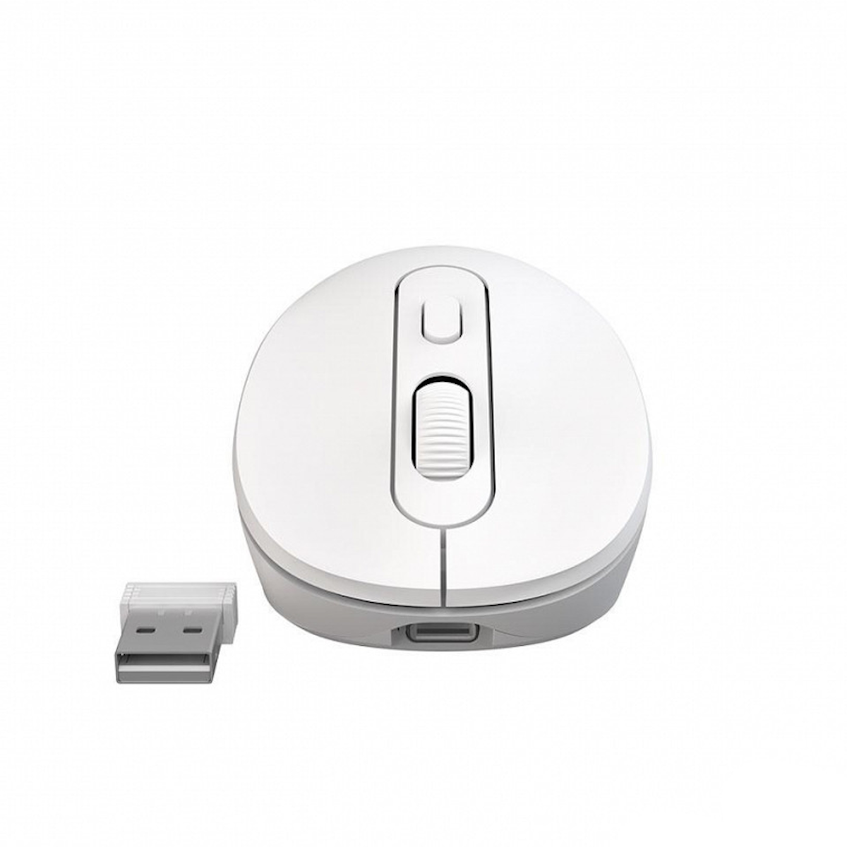 Mouse Inalambrico/Bluetooth Recargable Blanco NM-M640-W Netmak