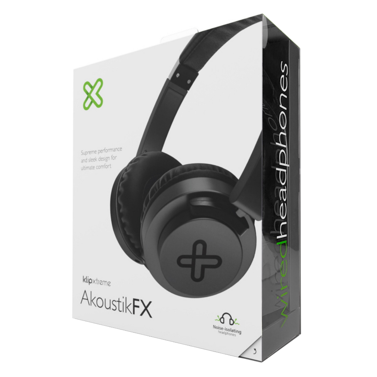 Auriculares Cable Vincha AkoustikFX Negro Klip Xtreme