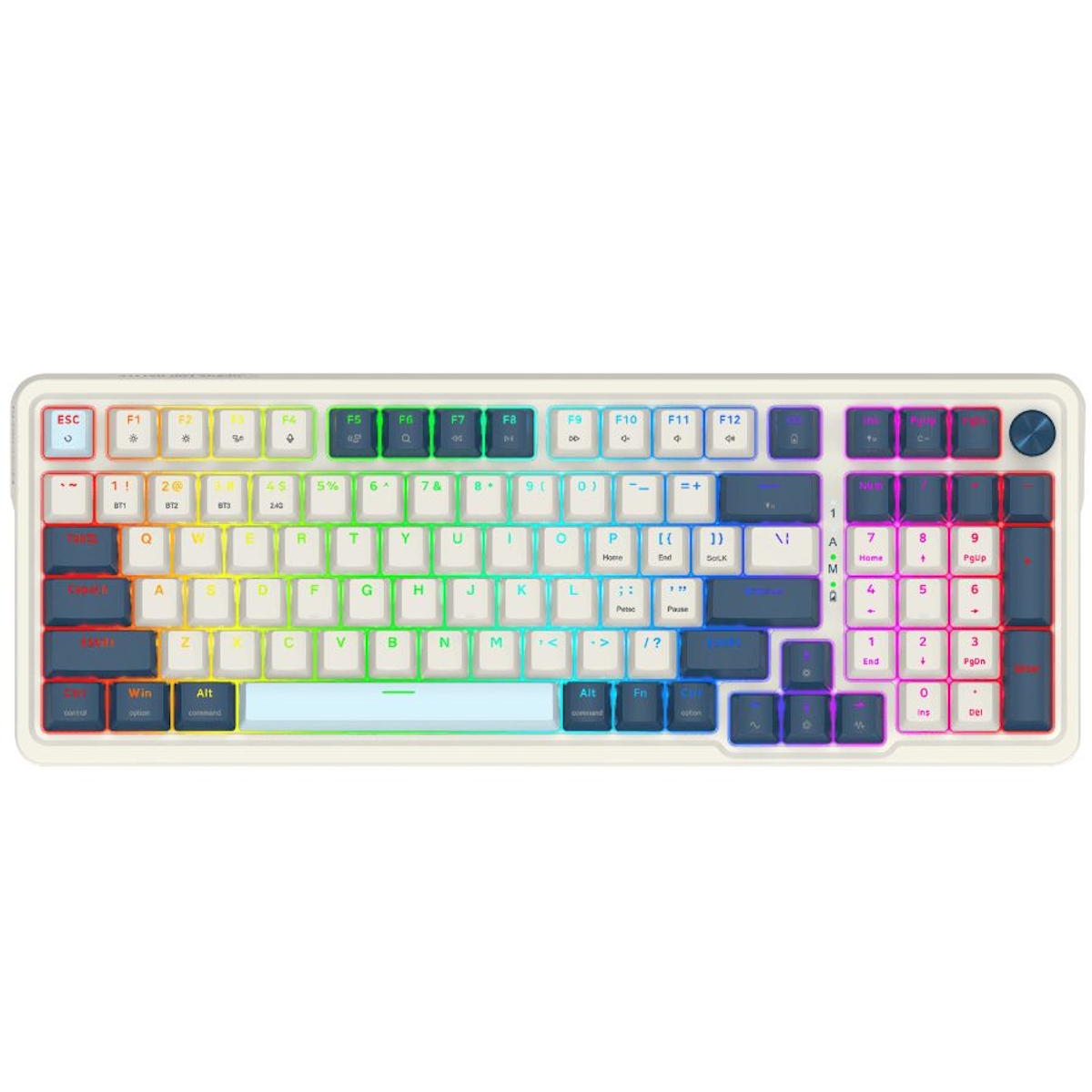 Teclado Mecanico Gamer Cable/Inalambrico RGB Eisa Pro Switch Rojo Redragon