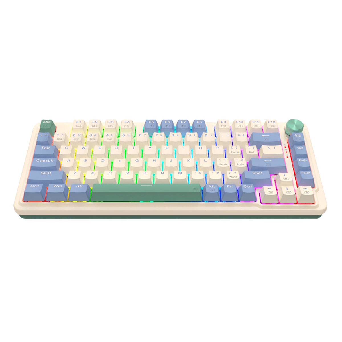 Teclado Mecanico Gamer Cable/Inalambrico RGB Ucal Pro Purpura/Verde Switch Rojo Redragon