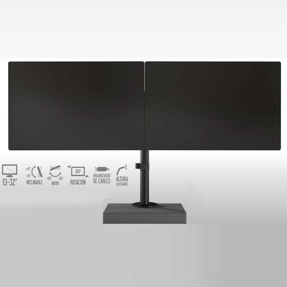 Soporte Doble Brazo Monitor 13