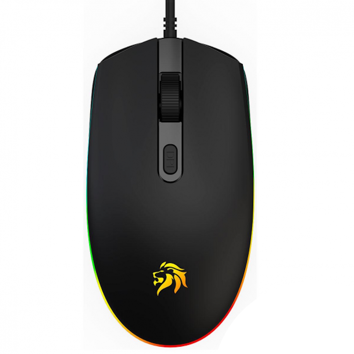 Mouse Gamer RGB 1600 DPI Negro NM-GM51 Netmak