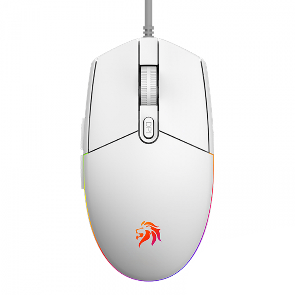 Mouse Gamer RGB 3600 DPI Blanco NM-EXPERT-W Netmak