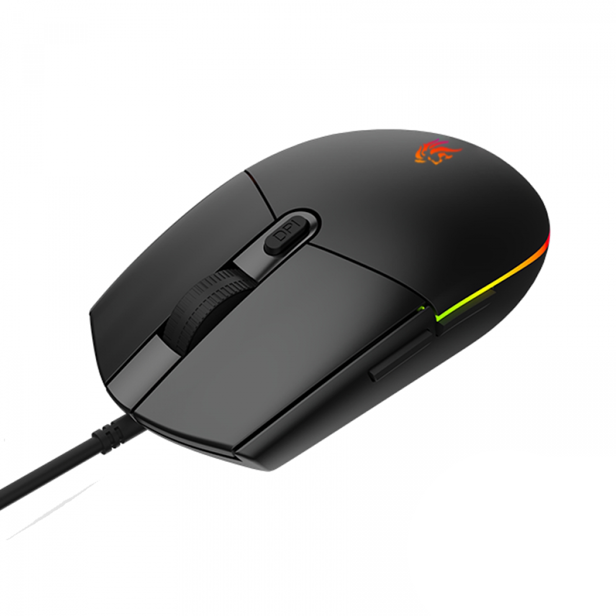 Mouse Gamer RGB 3600 DPI Negro NM-EXPERT Netmak